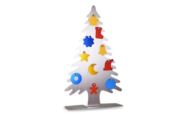 Albero di Natale in Acciaio inox da 35 cm versione real
