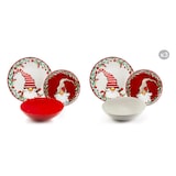 thumbnail of Excelsa servizio piatti 18 pezzi Holly Gnomo porcellana e stoneware multicolor