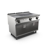 thumbnail of Mareno M1-700 Gas-Grillplatte mit 2/3 glatter und 1/3 gerippter Chromplatte, 120cm