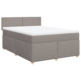 thumbnail of vidaXL Boxspringbett mit Matratze Taupe 140x190 cm Stoff