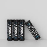 thumbnail of ABSINA Akku AA Mignon 2900 8er Pack - NiMH Wiederaufladbarer AA Akkus min. 2650mAh & 1,2V - Batterien AA ideal für Blitzgerät, Wii & Xbox Controller