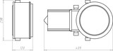 thumbnail of Kaiser Einbaugehäuse HaloX 180 1282-75