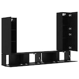 thumbnail of vidaXL TV-Schrank-Set 4 pcs Schwarz Eichen-Optik 30,5 x 30 x 110 cm