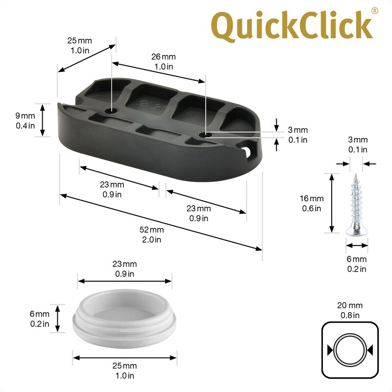 WAGNER QuickClick® Kunststoffgleiter HYPER - Freischwinger, 4x Basis ...