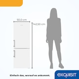 thumbnail of Exquisit Kühl-Gefrierkombination KGC233-60-HE-040D weiss | 173 l Nutzinhalt | Weiß