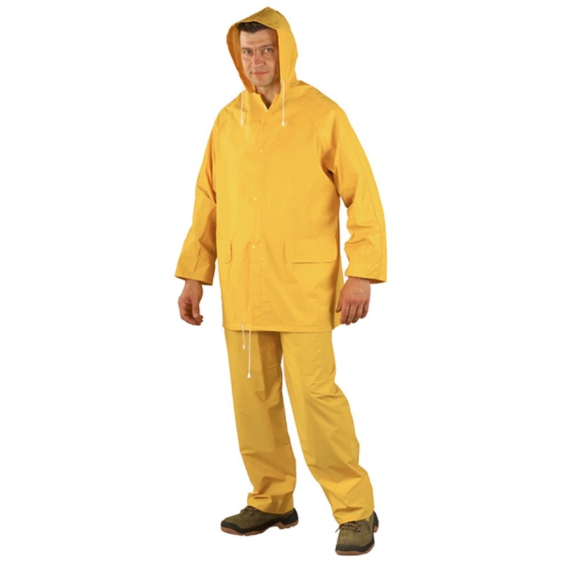 Coverguard - Ensemble de pluie jaune en PVC (Pack de 10) Jaune Taille XL