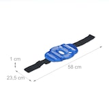 thumbnail of Relaxdays Kühlpads Knie, 4er Set, Kalt Warm Kompressen, wiederverwendbar, Gel Kühlbandage mit Klettverschluss, blau