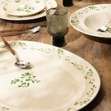 thumbnail of Plat rond Appoline vert 32 cm -  Rond Grès Table Passion 33.00x33.00 cm