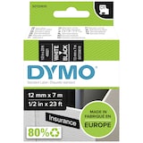 thumbnail of DYMO D1 - etiquetas estándar - blanco sobre negro - 12mm x 7m