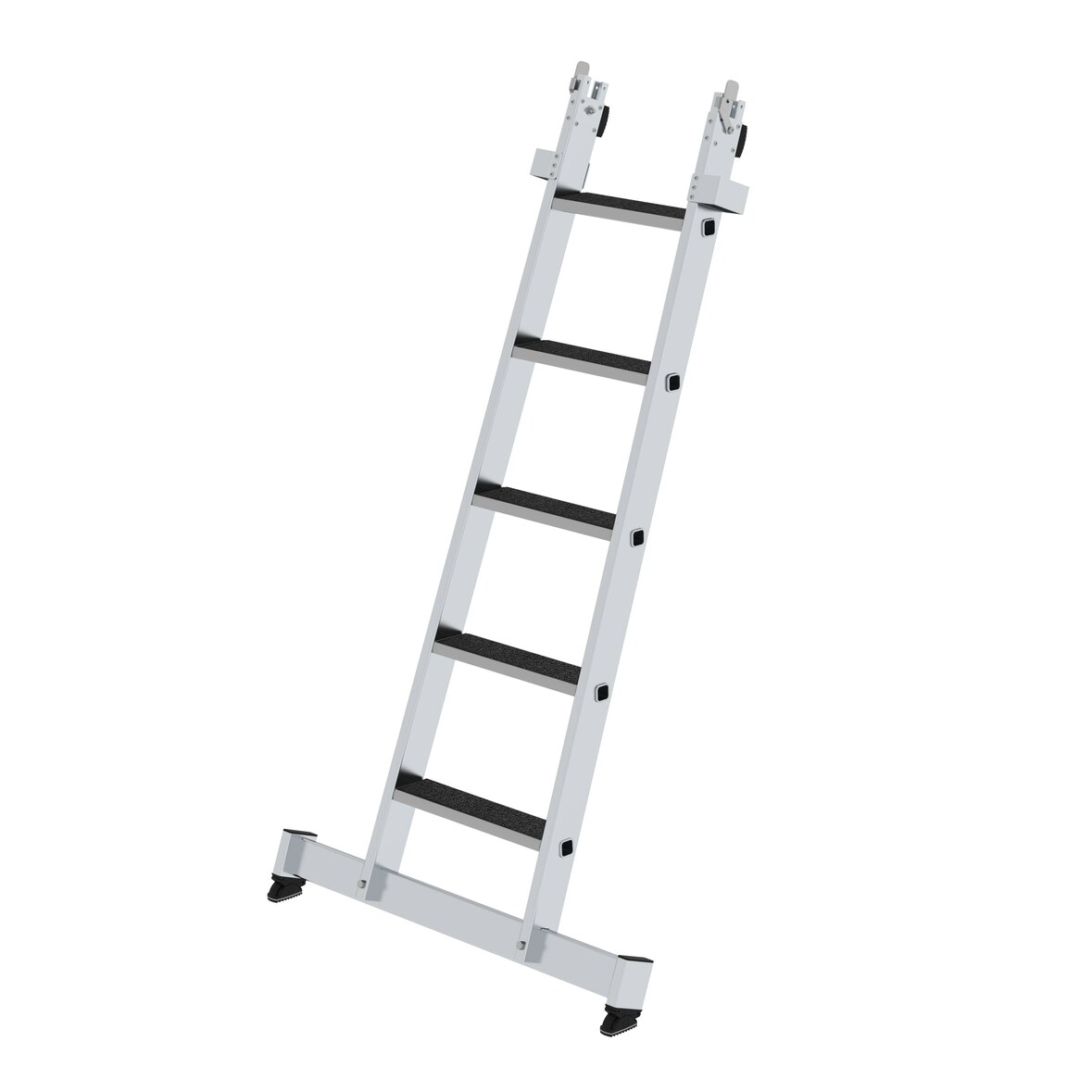 PROREGAL Stufen-Glasreinigerleiter Unterteil nivello-Traverse & clip-step R13 5 Stufen