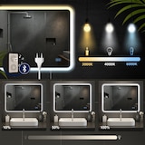 thumbnail of Espelho de casa de banho Jericho com Bluetooth 60x80 cm