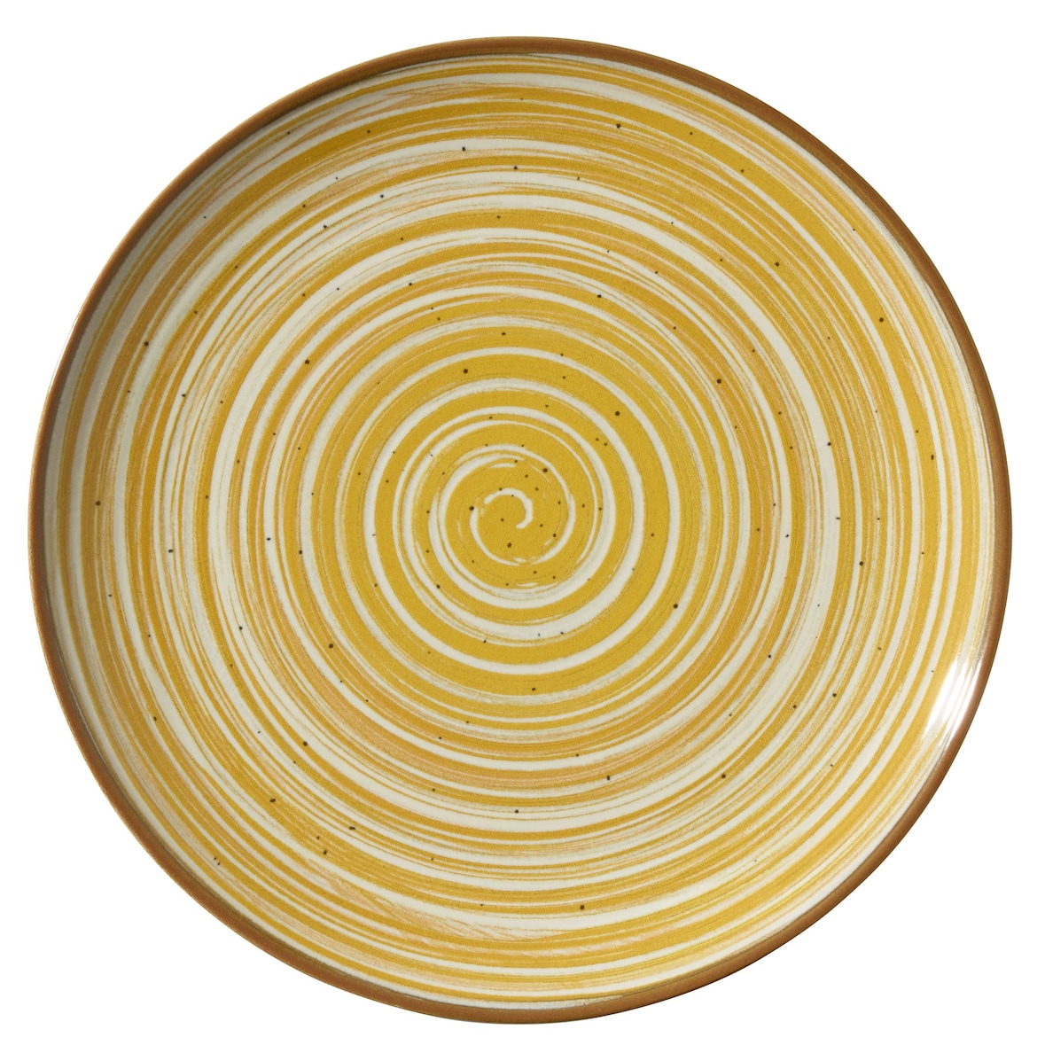 METRO Professional Plato llano Madleen, cerámica de gres, Ø 26 cm, amarillo, 6 unidades