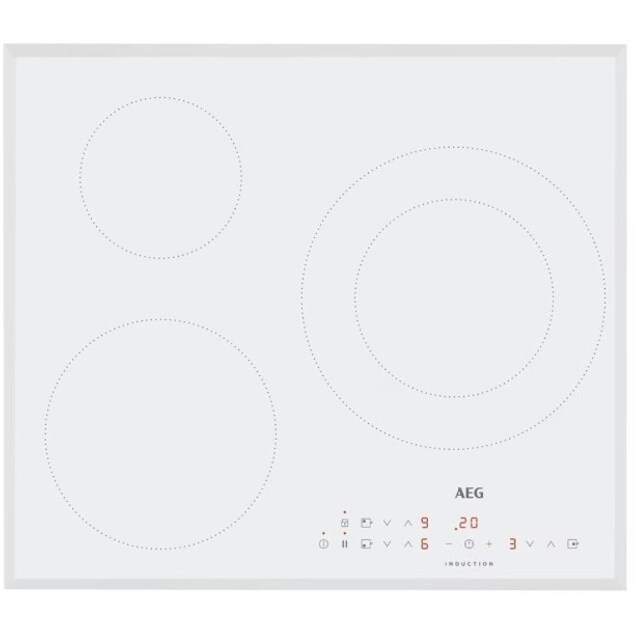 Aeg placa IKB63300FW 3induccion 1doble blanca