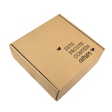 thumbnail of Caixa Postal Kraft “Este Pacote Contém Amor” – 200 x 200 x 70 mm