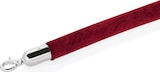 thumbnail of 2x Abgrenzungspfosten Zylinder + 1x Verbindungstau 1,5 m Bordeaux rot, silber, Serie Classic