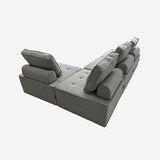 thumbnail of Poltrona da salotto modulare componibile in tessuto grigio Raji-DI92506GC