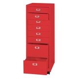 thumbnail of PROREGAL Rollcontainer | HxBxT 115x40x41 cm | Metall 8 Schubladen | Rot | Schubladenschrank Stahlschrank Aktenschrank