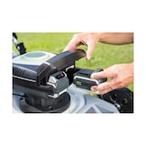 thumbnail of Tosaerba + 2 Batterie 40V + Caricabatterie, Taglio Ø43cm, 6 posizioni - Tosaerba Cordless Mulching 50L Contenitore 600 m² Giardino IKRA