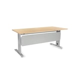 thumbnail of Painel frontal metálica para mesa de 180 cm da gama METAL da Rocada. cor alumínio.