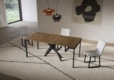 thumbnail of Ausziehbare Konsole 90x40/196 cm Saki Small Evolution Walnuss-Anthrazit-Gestell