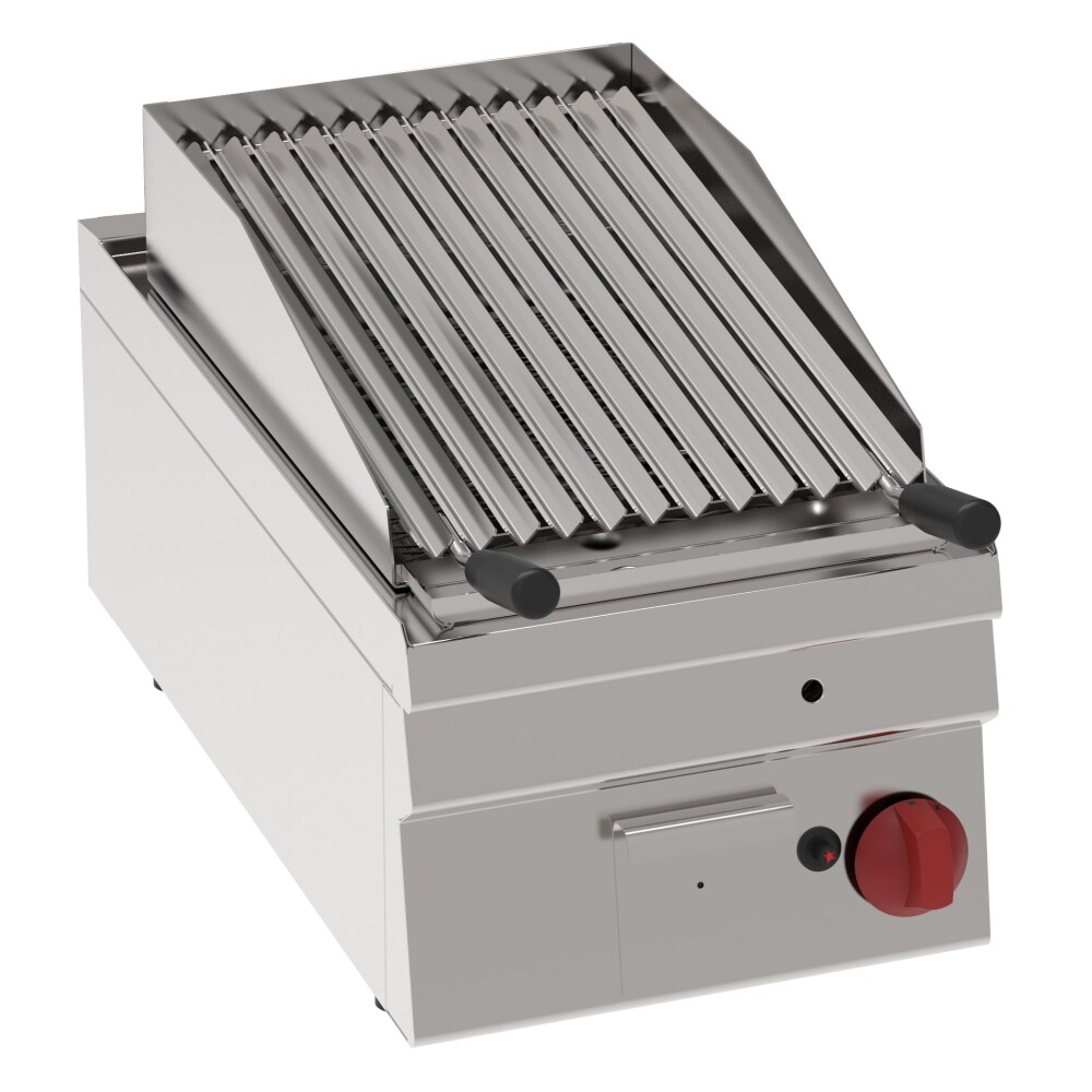 EURAST - Lavastein-gasgrill auftisch - 350x600x280 mm - 6,9 Kw - 30130311