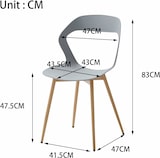thumbnail of 6er-Set Esszimmerstühle oder Bürostuhl mit Metallbeinen