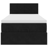 thumbnail of vidaXL Ottoman-Bett mit Matratze & LEDs Schwarz 90x190 cm Samt