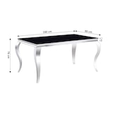 thumbnail of Mesa de Cristal Templado 160cm. Comedor o Cocina, Negro