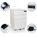 thumbnail of Rollcontainer COLOR OS I Metall weiß mit Zahlenschloss hjh OFFICE