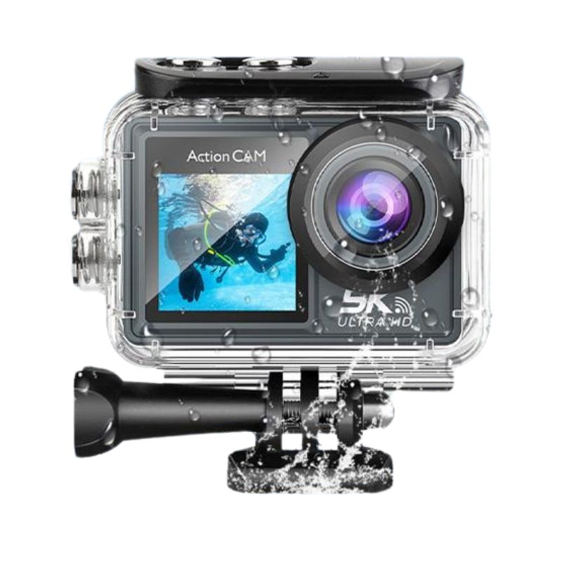 Camera Sport 5K Ultra HD Étanche Avec Écran Tactile et Télécommande YONIS