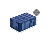 thumbnail of PROREGAL 10x VDA KLT Kleinladungsträger mit Verbundboden & Auflagedeckel | HxBxT 28x40x60cm | 48 Liter | KLT