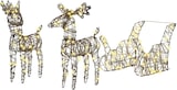 thumbnail of vidaXL Rentier Zieh Schlitten Warmes Weiß 52,5 x 28 x 32,5 cm Rattan