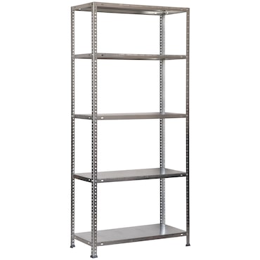 Ripiani metallici con viti Advantage 5 ripiani. Colore zincato 1800x900x300 mm