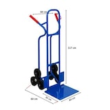 thumbnail of PROREGAL Treppensteiger RAGNAR Mit XXL klappbarer Schaufel 117 x 60 x 60 cm Tragkraft 250 kg 3 Vollgummireifen Stahlrahmen Blau