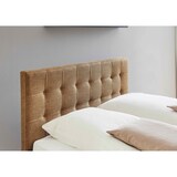 thumbnail of Polsterbett 140x200 Bettgestell Bett Doppelbett mit Kopfteil Ocker Made in Germany