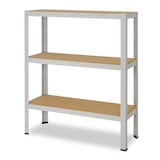 thumbnail of shelfplaza OFFICE 100x110x30 cm Schwerlastregal in lichtgrau mit 3 Böden und 175 kg Traglast pro Boden