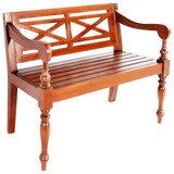 thumbnail of Helloshop26 - Banc de jardin banquette batavia 98 x 50 x 82 cm bois d'acajou massif marron foncé 02_0010924