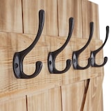 thumbnail of Bengaleiro de parede HWC-D13, bengaleiro, painel para bengaleiro, 6 ganchos 91x60cm ~ pinho