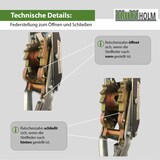 thumbnail of Handhebelseilzug Seilwinde Flaschenzug Hebezug Seilzug 2000 kg kraftvolle Übersetzung