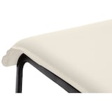 thumbnail of Banco de bar em couro sintético Limon creme/preto