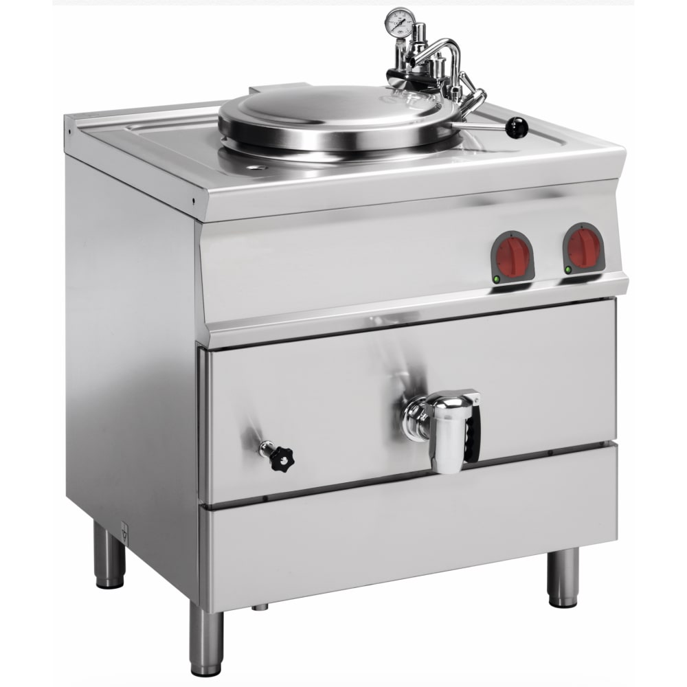 EURAST - Elektrischer kessel 50 liter op open onderstel - 800x700x900 mm - 9000 W 400/3V - 48570617