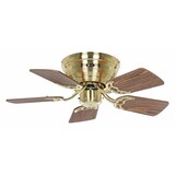 thumbnail of Ventilatore da soffitto Classic Flat III Ottone spazzolato 75 79