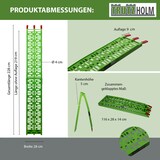 thumbnail of TRUTZHOLM 2 x Auffahrrampe klappbar 228 cm Traglast 680 kg Alu grün gelocht Rampen Motorradrampen