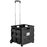 thumbnail of tectake trolley per la spesa pieghevole - nero - 402118