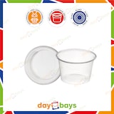 thumbnail of DayBays 2000 Stk. Dressingboxx (Saucecup) 100cc. 75x44 mm Kombi-Verpackung Transparent inklusive passende Deckel
