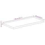 thumbnail of vidaXL Tafelblad rechthoekig natuurlijke rand 140x60x2,5 cm acaciahout