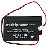 thumbnail of MP0,8-12 Multipower Blei-Akku mit JST Stecker, MP0.8-12S