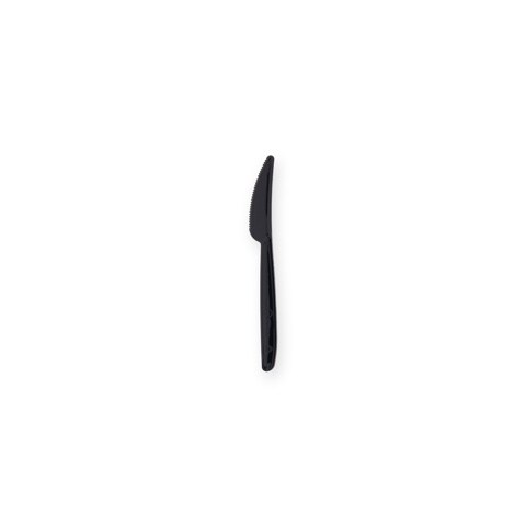 Premium Quality, Messen herbruikbaar, PP 18,5 cm zwart