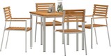 thumbnail of vidaXL Garten Essgruppe 5 pcs Massives Teakholz & Edelstahl