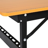 thumbnail of Banco de trabajo plegable mesa de trabajo plegable con regla transportador carga 100 kg 100x60x75,5 cm natural y negro